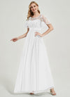 NZ Bridal White Sequin Tulle Sheer Flowy Prom Dress 00904EP Miyuki a