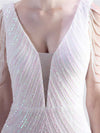 NZ Bridal White Sheer V Neck Mermaid Sequin Prom Dress 18691yey Camilla detail2