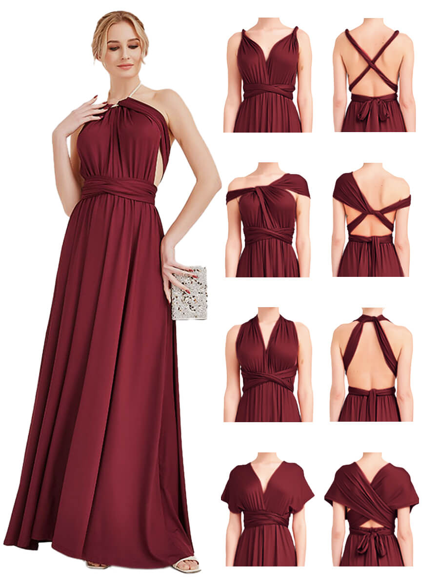 Infinity gown maroon hotsell