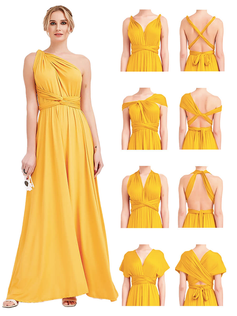 [Final Sale]Mustard Yellow Infinity Bridesmaid Dress - Lucia from NZ Bridal