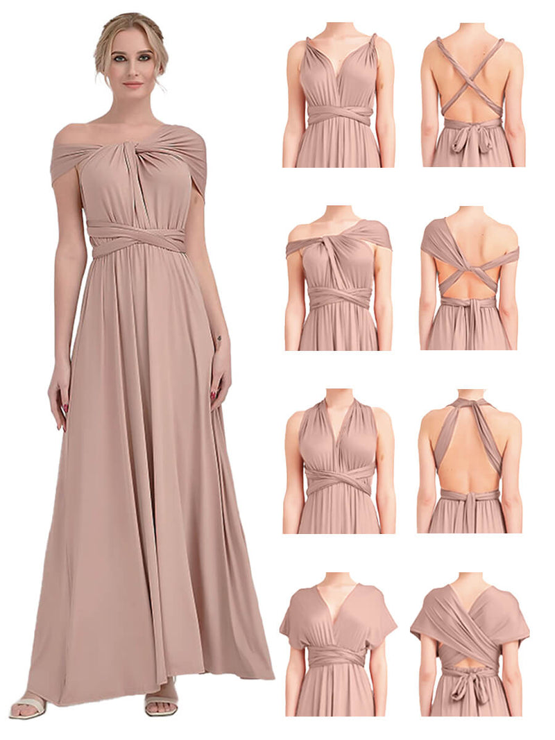 [Final Sale]Taupe Infinity Bridesmaid Dress - Lucia from NZ Bridal