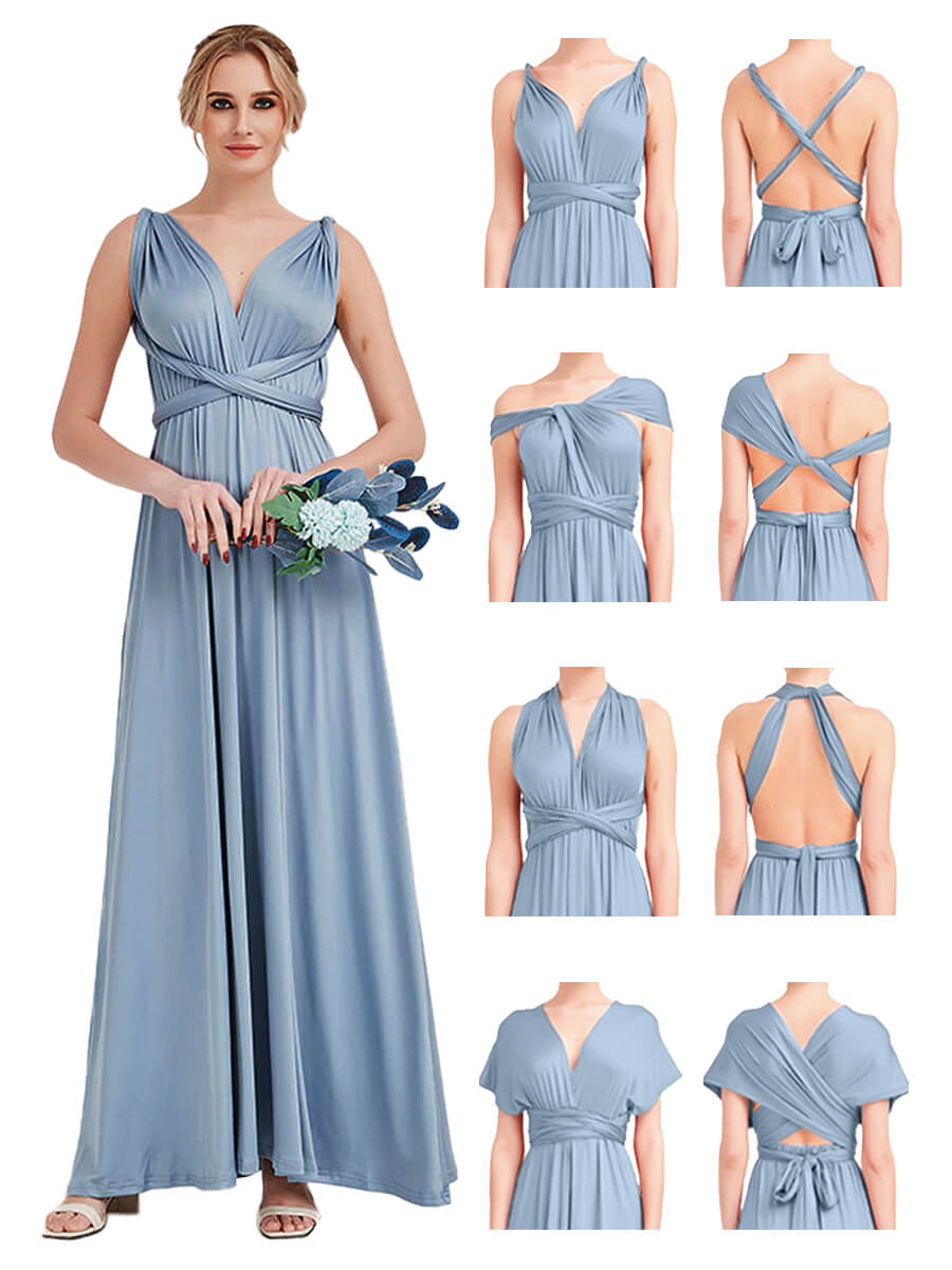 [Final Sale]Slate Blue Infinity Bridesmaid Dress - Lucia from NZ Bridal