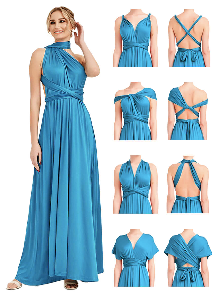 [Final Sale]Water Blue Infinity Bridesmaid Dress - Lucia from NZ Bridal