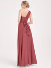 Desert Rose Multi Ways Wrap Convertible Bridesmaid Dress Strapless Chiffon A-line Gown For Bridesmaid Party - CHRIS