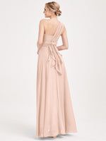 Pearl Pink CONVERTIBLE Chiffon Bridesmaid Dress-CHRIS