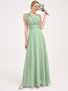 Sage Green CONVERTIBLE Chiffon Bridesmaid Dress-CHRIS