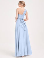 Cornflower blue CONVERTIBLE Chiffon Bridesmaid Dress-CHRIS