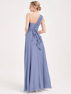 Slate Blue CONVERTIBLE Chiffon Bridesmaid Dress-CHRIS
