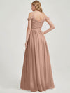 English Rose Pleated Pleated Bridesmaid Dress Ellen