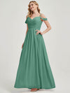 Eucalyptus Pleated Bridesmaid Dress Ellen