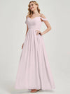 Pale Rose Pleated Pleated Bridesmaid Dress Ellen