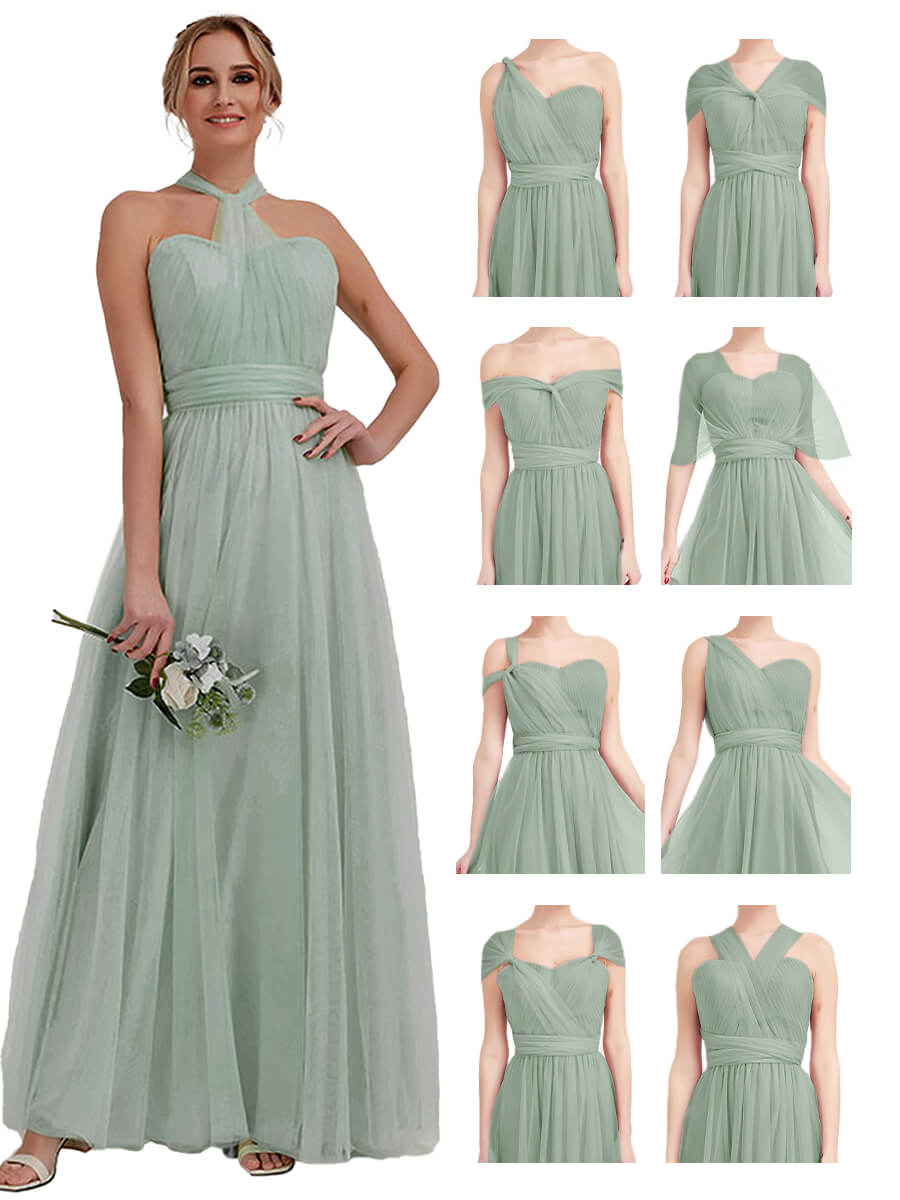  MULTI WAY Sweetheart Tulle Bridesmaid Dress-ALICE SG