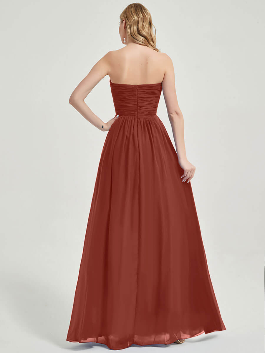 Cinnamon Rose Strapless Maternity Bridesmaid Dress-Leela