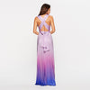 [Final Sale]Women's Gradient Burgundy Infinity Wrap Bridesmaid Dress