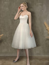 Grace Ballet Spaghetti Straps Sweetheart Satin Tulle Short Bridal Dress from NZ Bridal