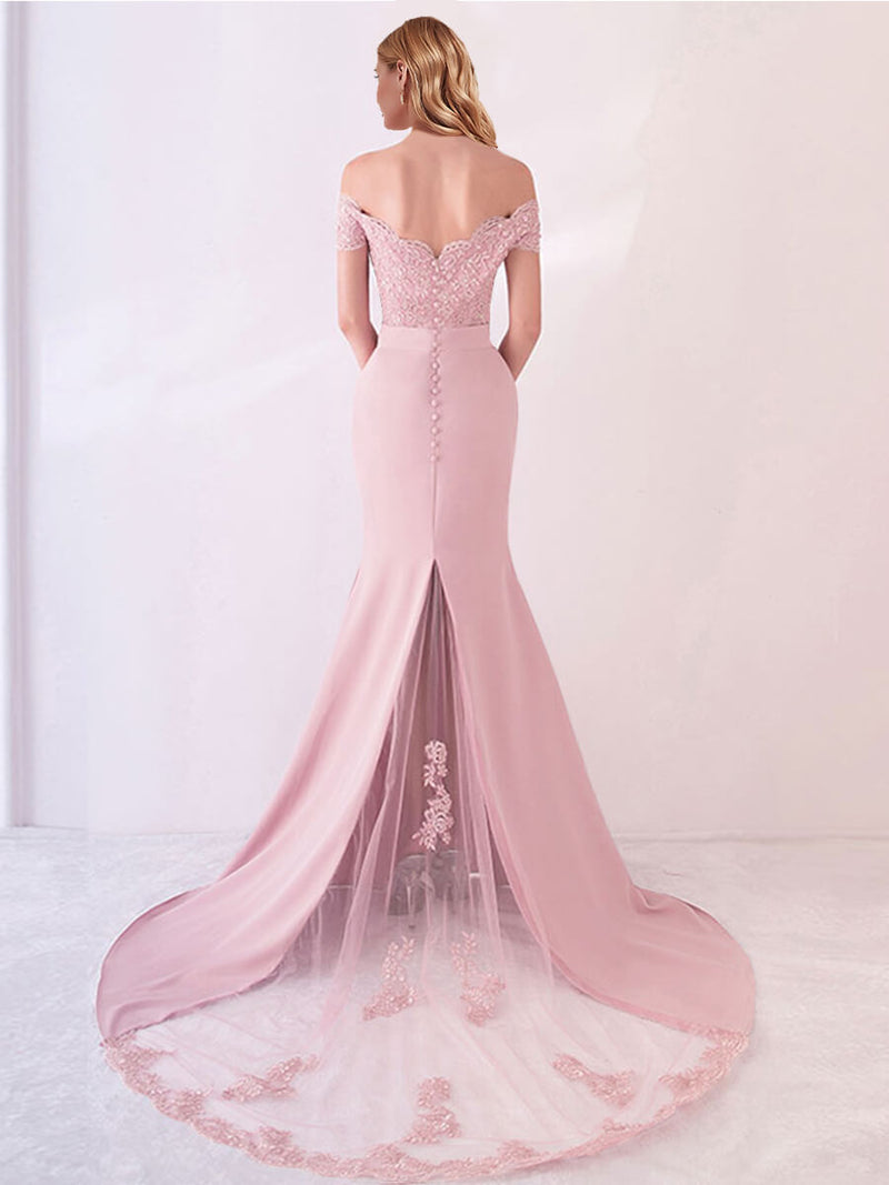 NZBridal Bridal Party Dress Party Gowns NZB001 Dusty Pink b