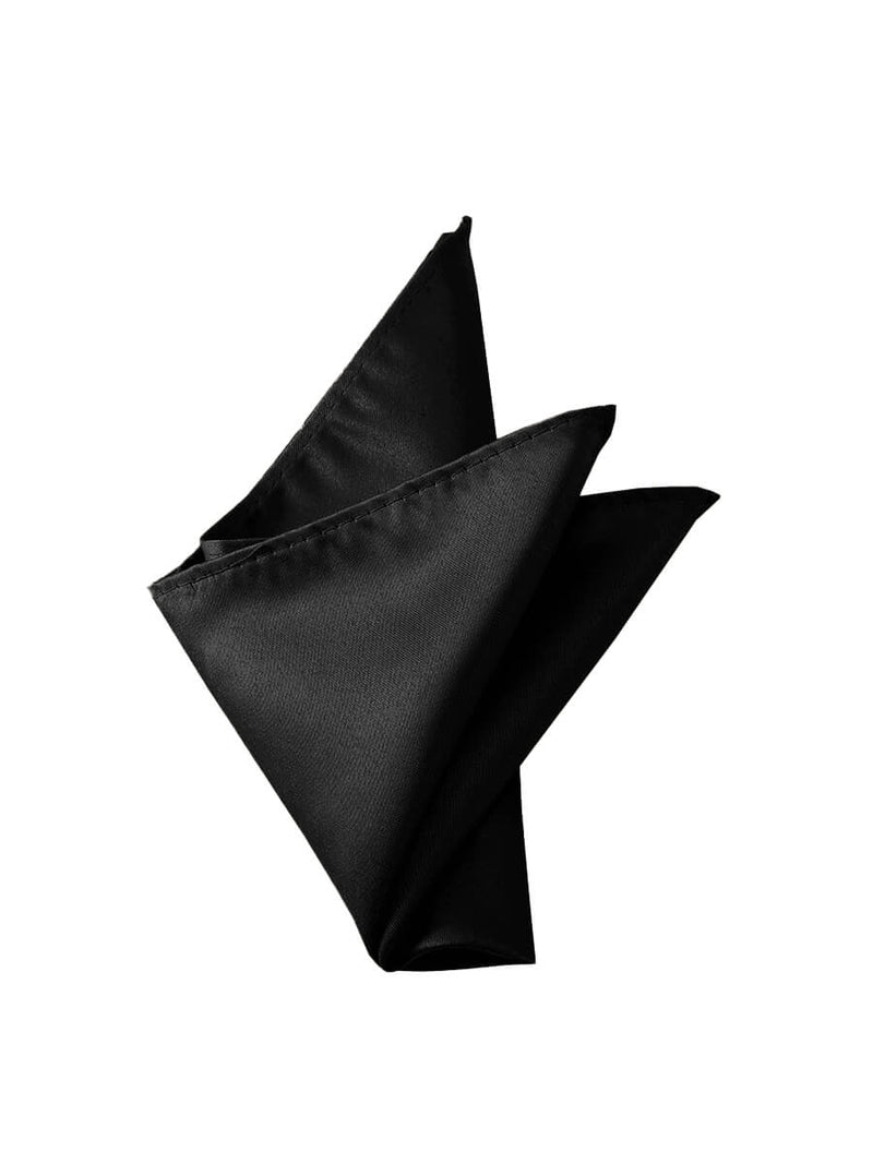 NZBridal Men's Pocket Square Handkerchief Black c