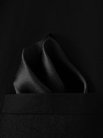 NZBridal Men's Pocket Square Handkerchief Black d
