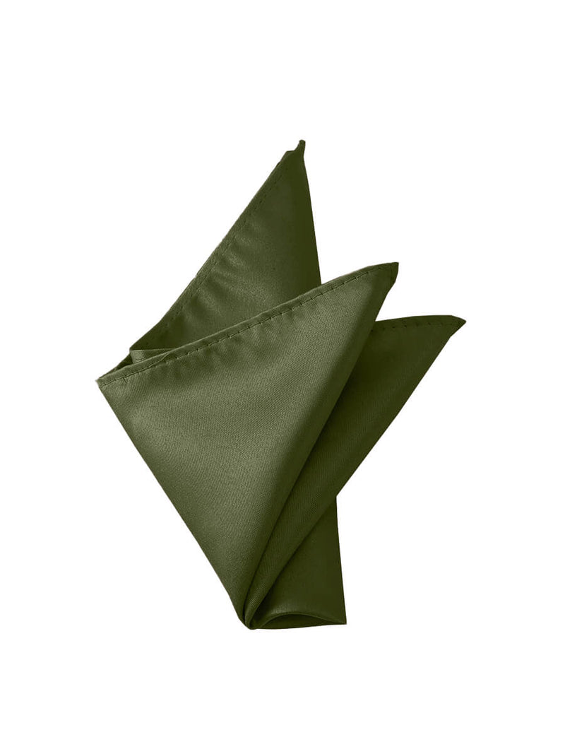 NZBridal Men's Pocket Square Handkerchief Olive c