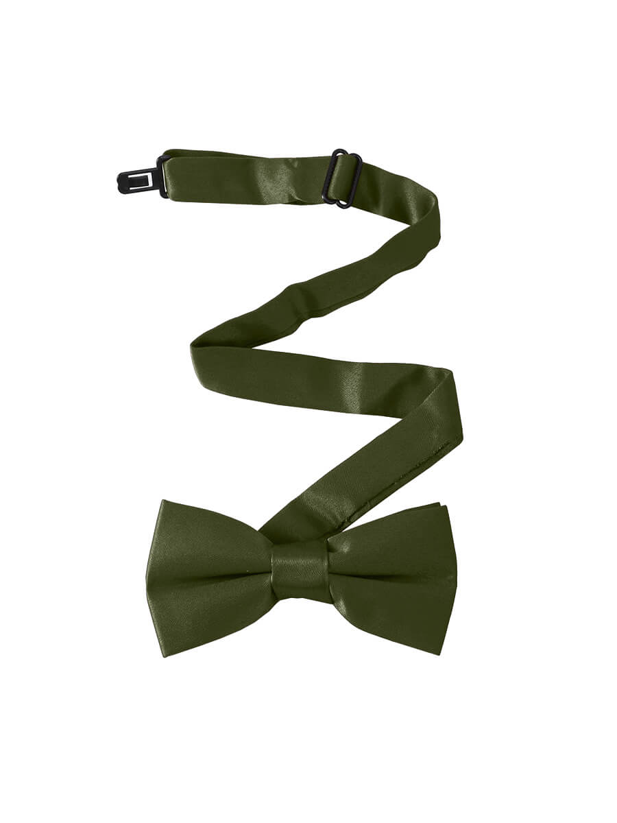 NZ Bridal Neckties Men Bow Tie Adult Olive
