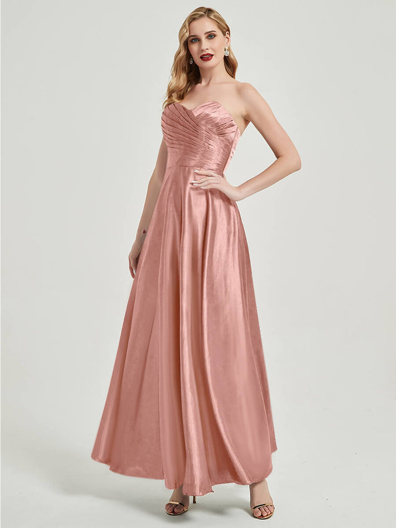 NZBridal Satin bridesmaid dresses 587XC Dusty Pink c