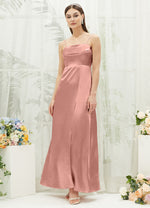 NZBridal Satin bridesmaid dresses BG30212 Dusty Pink a