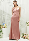 NZBridal Satin bridesmaid dresses CA221470 Rory Dusty Pink d