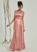 NZBridal Satin bridesmaid dresses JS30218 Winnie Dusty Pink a