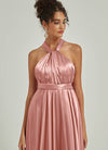 NZBridal Satin bridesmaid dresses JS30218 Winnie Dusty Pink d