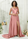 NZBridal Satin bridesmaid dresses XC30113 Juliet Dusty Pink c