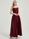 NZBridal Satin bridesmaid dresses 587XC Lillie Burgundy a