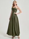 NZBridal Satin bridesmaid dresses 587XC Lillie Olive Green d
