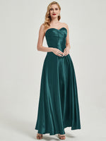 NZBridal Satin bridesmaid dresses 587XC Lillie Peacock a