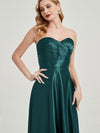 NZBridal Satin bridesmaid dresses 587XC Lillie Peacock details