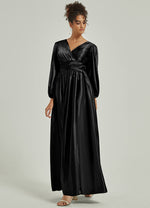 NZBridal Satin bridesmaid dresses AM31004 Josie Black c