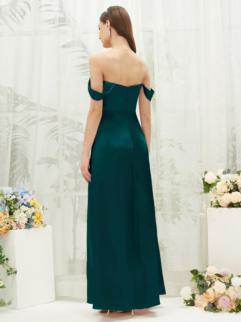 NZBridal Satin bridesmaid dresses BG30212 Mina Peacock b