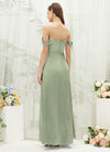 NZBridal Satin bridesmaid dresses BG30212 Mina Sage Green b