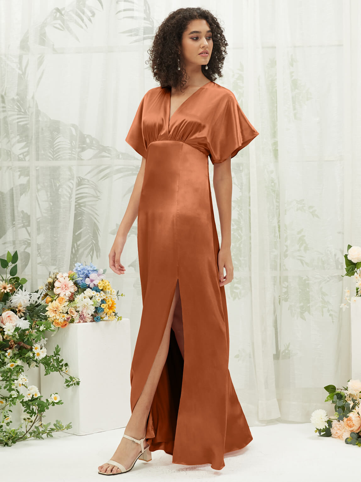 satin dress nz Blaise Blue Satin Maxi Dress