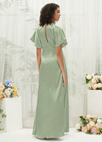 NZBridal Satin bridesmaid dresses BG30301 Jesse Sage Green b