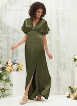 NZBridal Satin bridesmaid dresses BG30301 Jesse Olive Green c