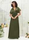 NZBridal Satin bridesmaid dresses BG30301 Jesse Olive Green d