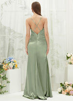 NZBridal Satin bridesmaid dresses CA221470 Rory Sage Green b