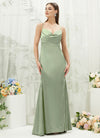 NZBridal Satin bridesmaid dresses CA221470 Rory Sage Green c