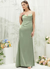 NZBridal Satin bridesmaid dresses CA221470 Rory Sage Green d