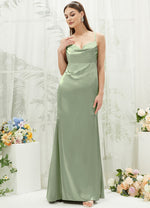 NZBridal Satin bridesmaid dresses CA221470 Rory Sage Green d
