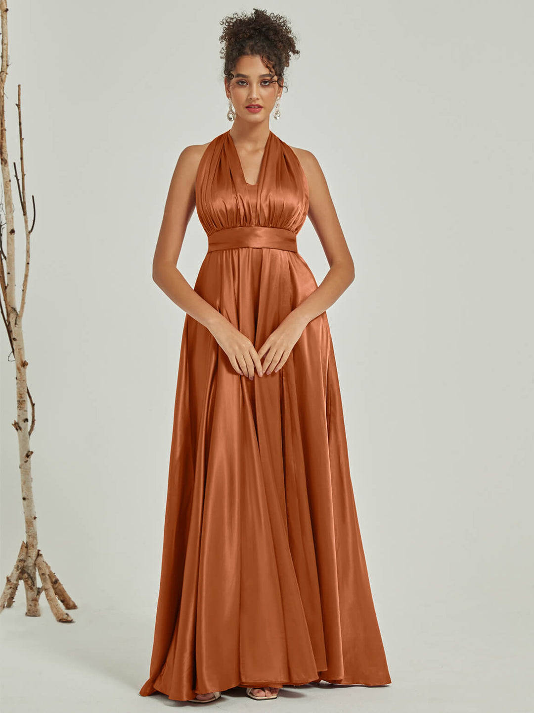 satin multiway bridesmaid dress Lavender Luxe Satin Infinity Dress UK