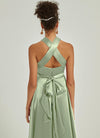 NZBridal Satin bridesmaid dresses JS30218 Winnie Sage Green detail2