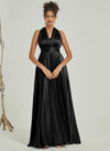 NZBridal Satin bridesmaid dresses JS30218 Winnie Black a