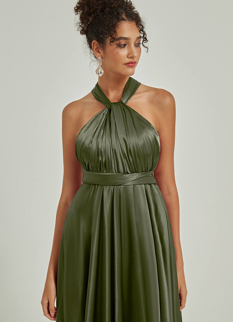 NZBridal Satin bridesmaid dresses JS30218 Winnie Olive Green d