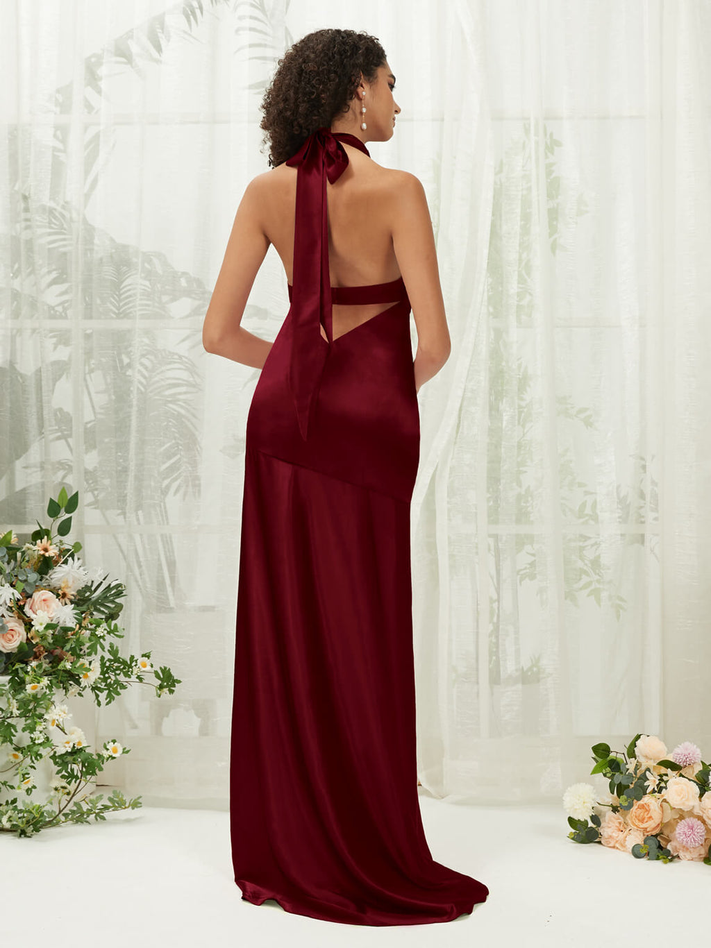 NZBridal Satin bridesmaid dresses R30517 Athena Burgundy a